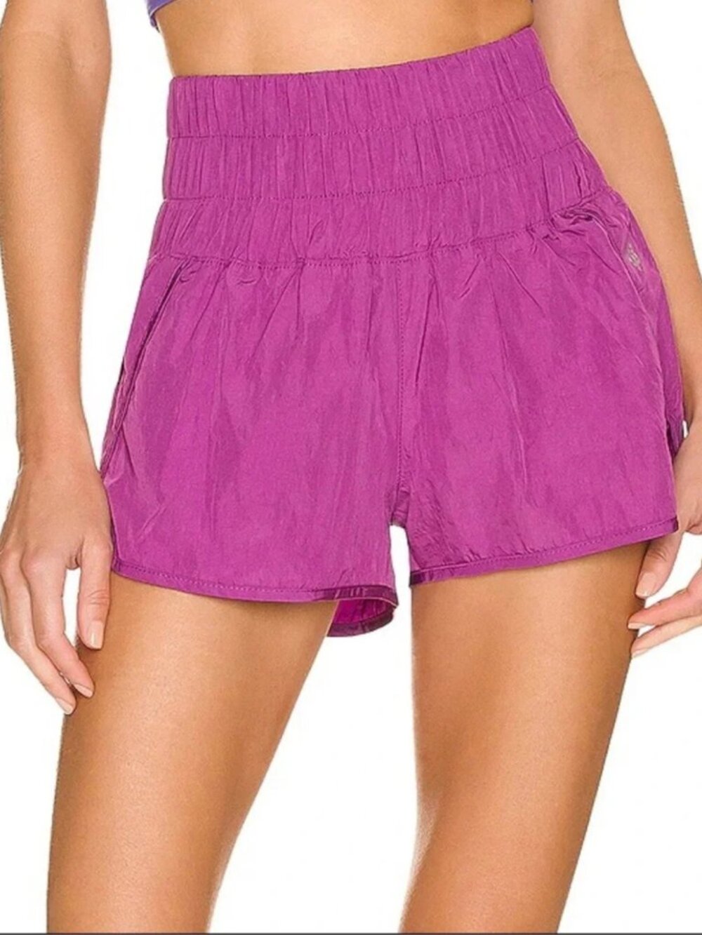 Free People FP Movement women's size S way home shorts purple running athletic